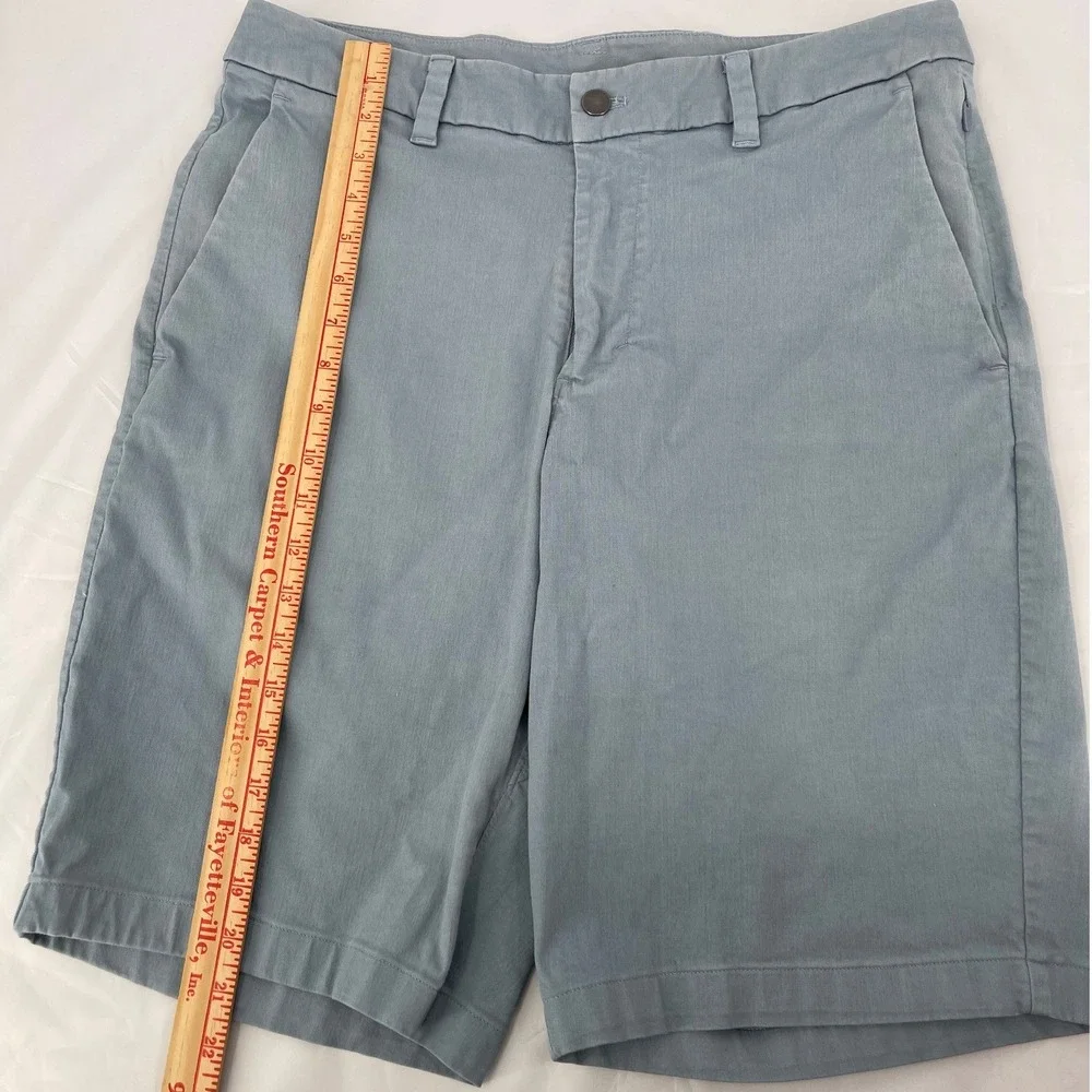 Lululemon Commission Shorts Mens 34 Blue Grey‎ Chino Athletic Minimalist Golf